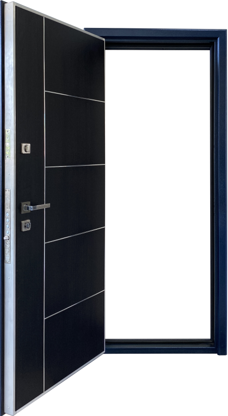 Дверь с полимерным покрытием Антик Синий