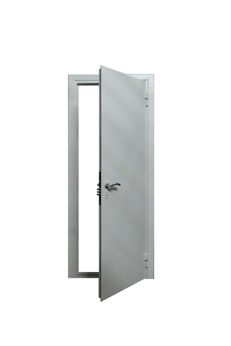 Дверь с полимерным покрытием RAL 7040